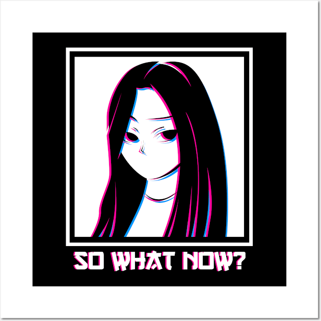 So what now Anime Sad Girl Anime Girl Wall Art by MzumO